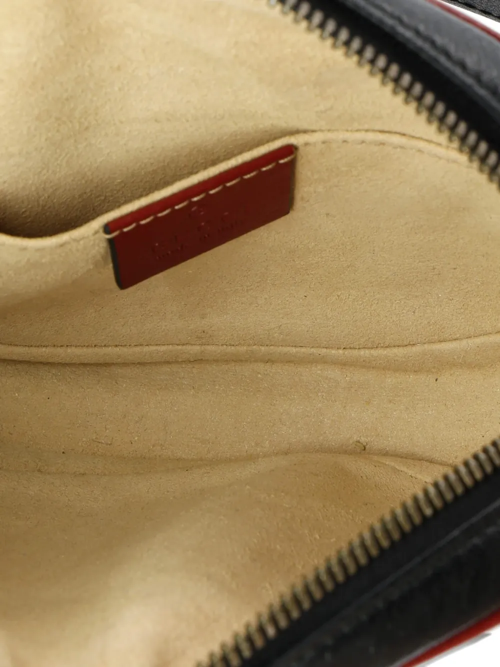 GUCCI Pre-owned Gg Marmont Diagonal Quilted Leather Belt Bag In Black