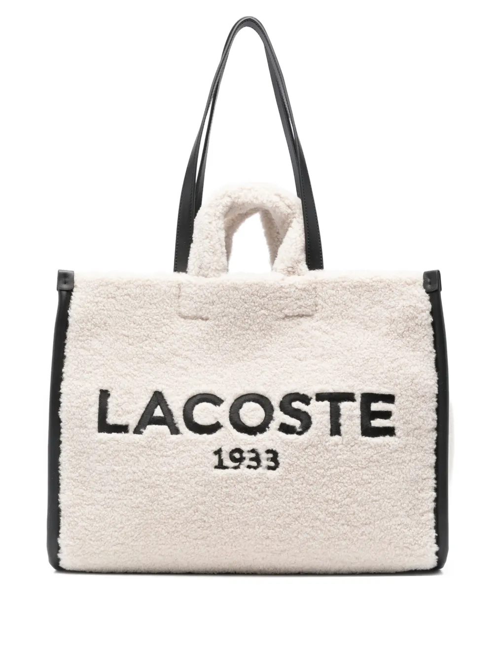 Lacoste fluffy tote bag - Toni neutri