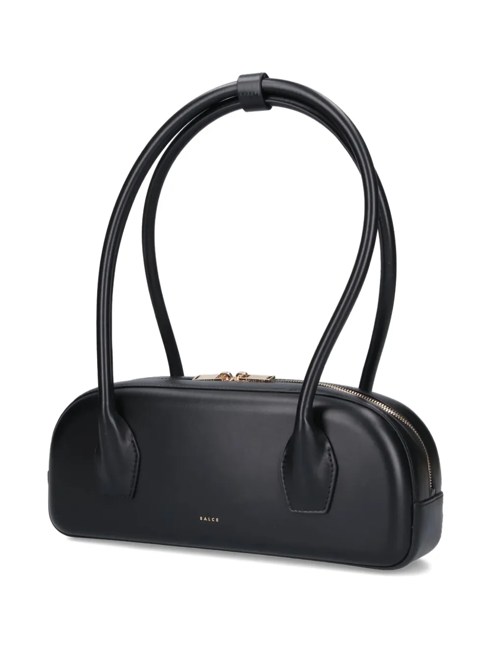 Salce Bianca One Tone Shoulder Bag In Black
