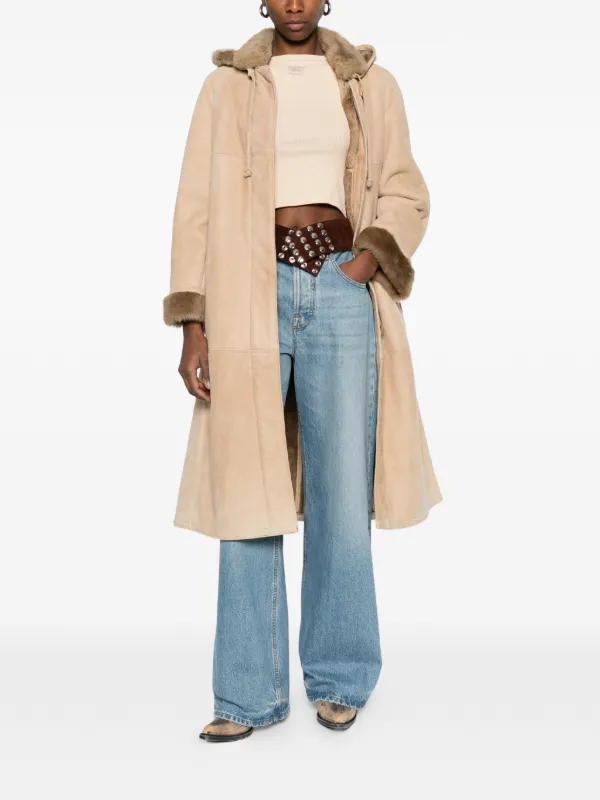 A.N.G.E.L.O. Vintage Cult 1990s Hooded Coat | Neutrals | FARFETCH