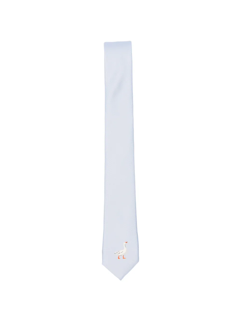 Moschino goose-print tie - Blu