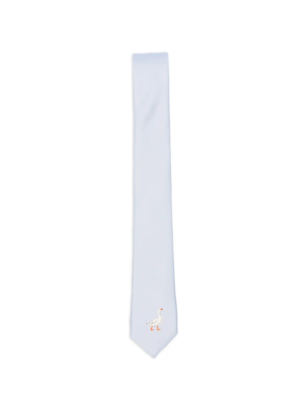 Moschino goose-print tie - Blu