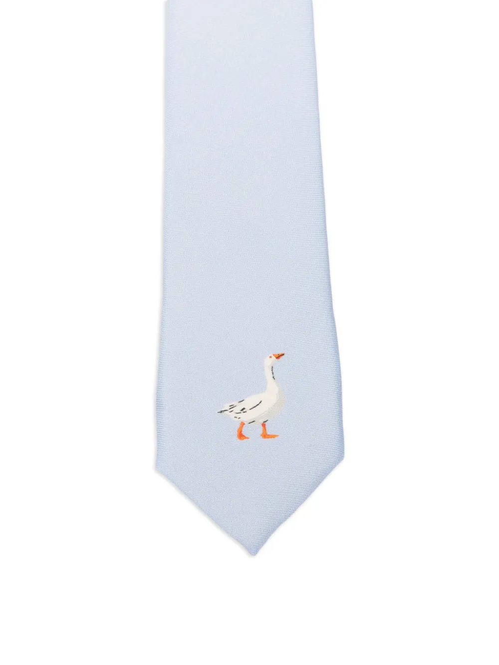 Moschino Stropdas met ganzenprint Blauw