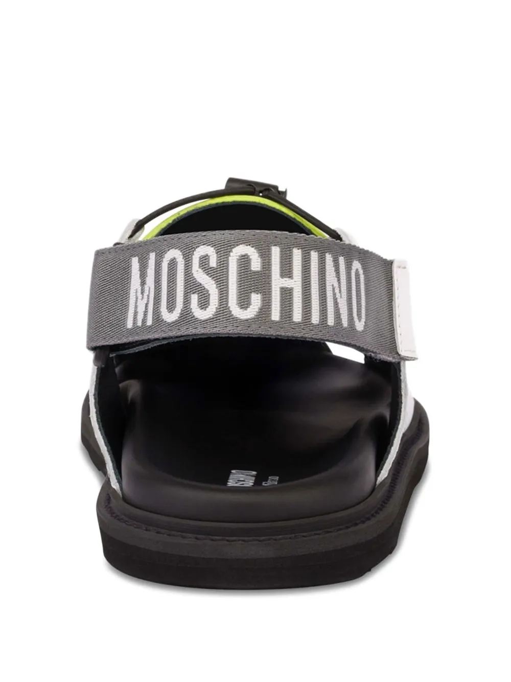 Moschino Sandalen met enkelbandje en uitgesneden detail Wit