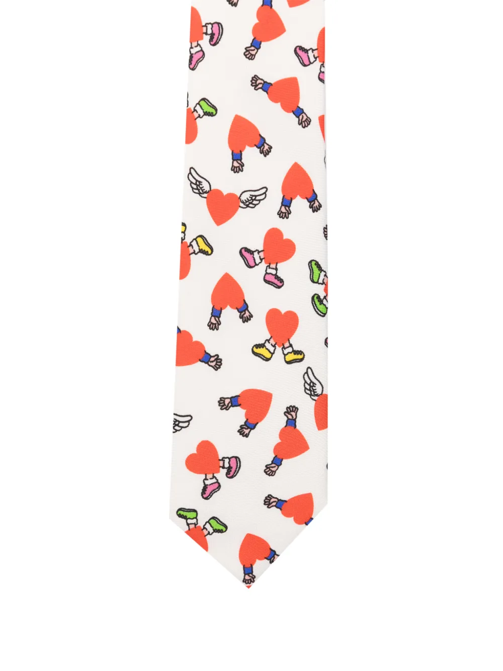 Moschino Zijden stropdas Wit