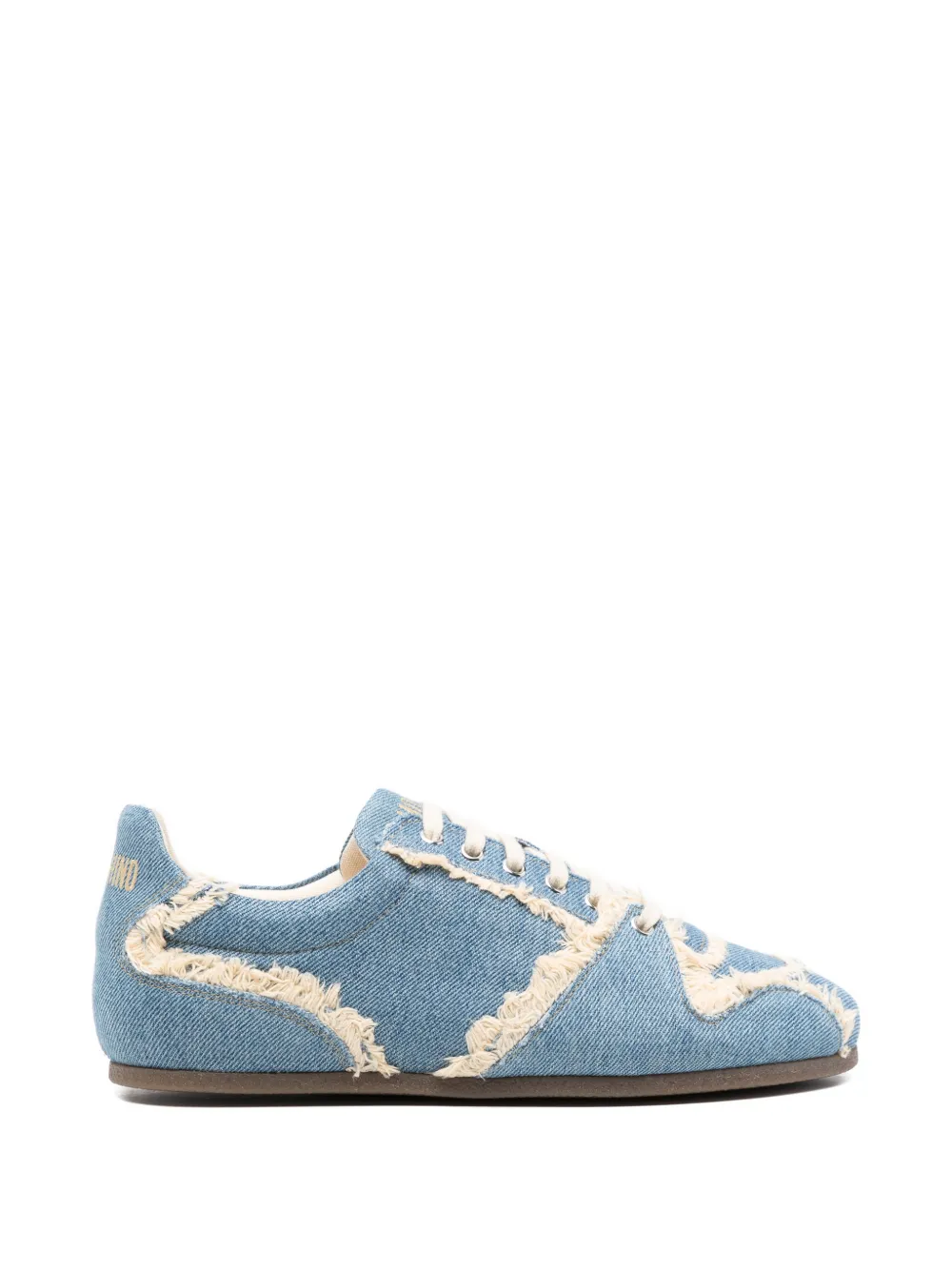 Moschino frayed sneakers - Blu