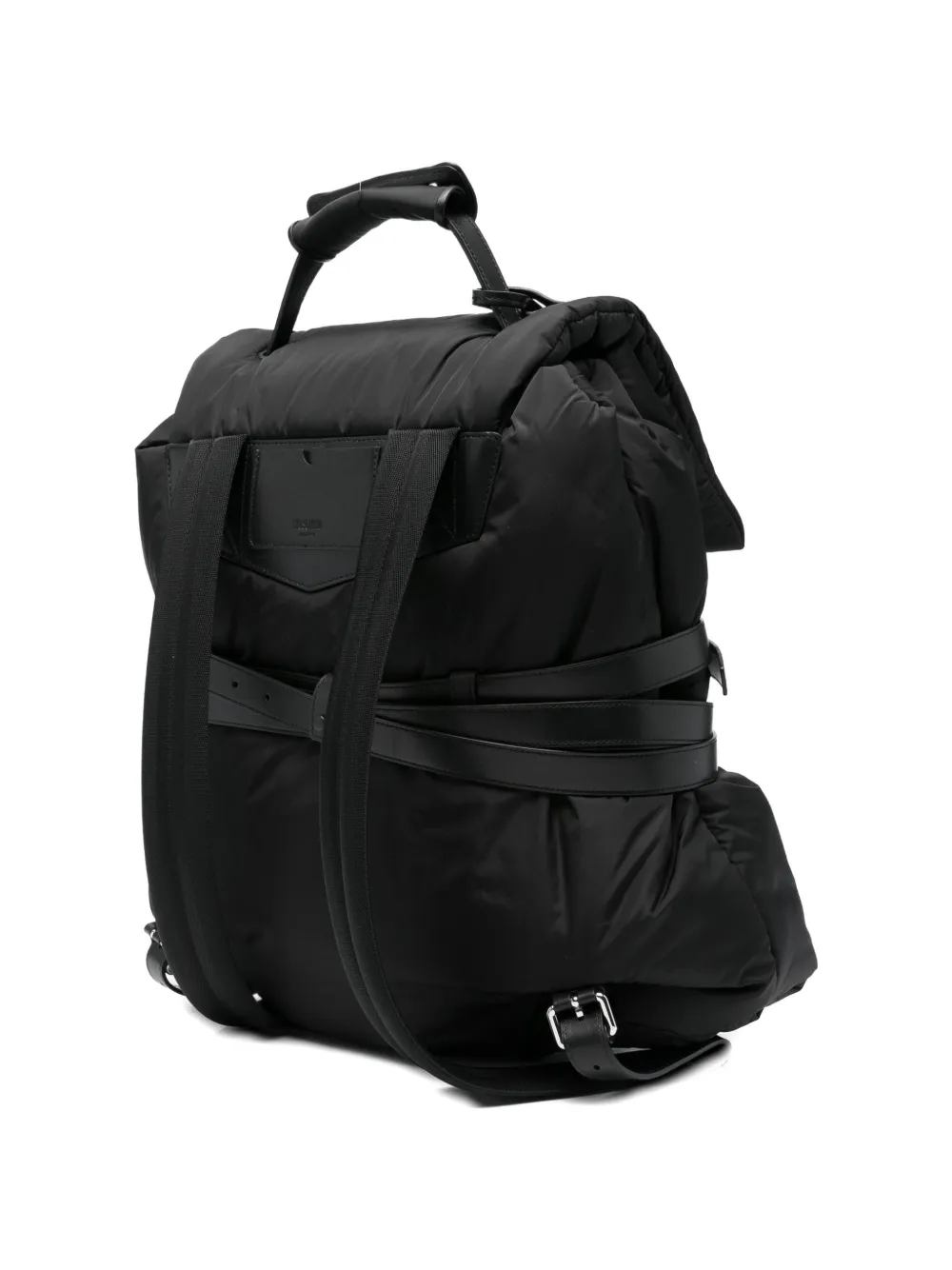  Moschino Belted Backpack - Black 