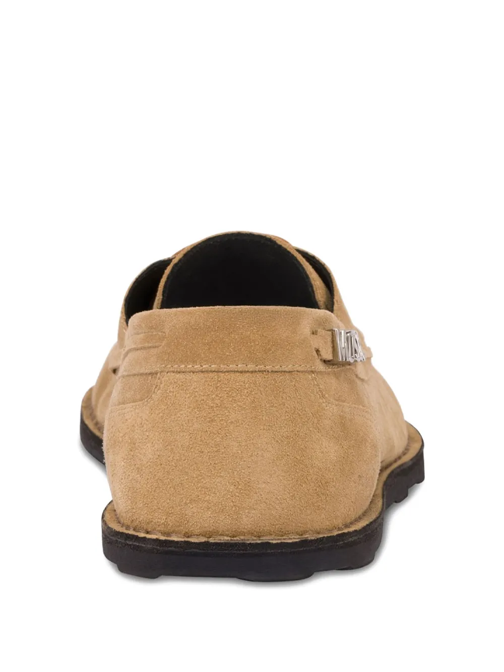 Moschino Loafers met logodetail Bruin