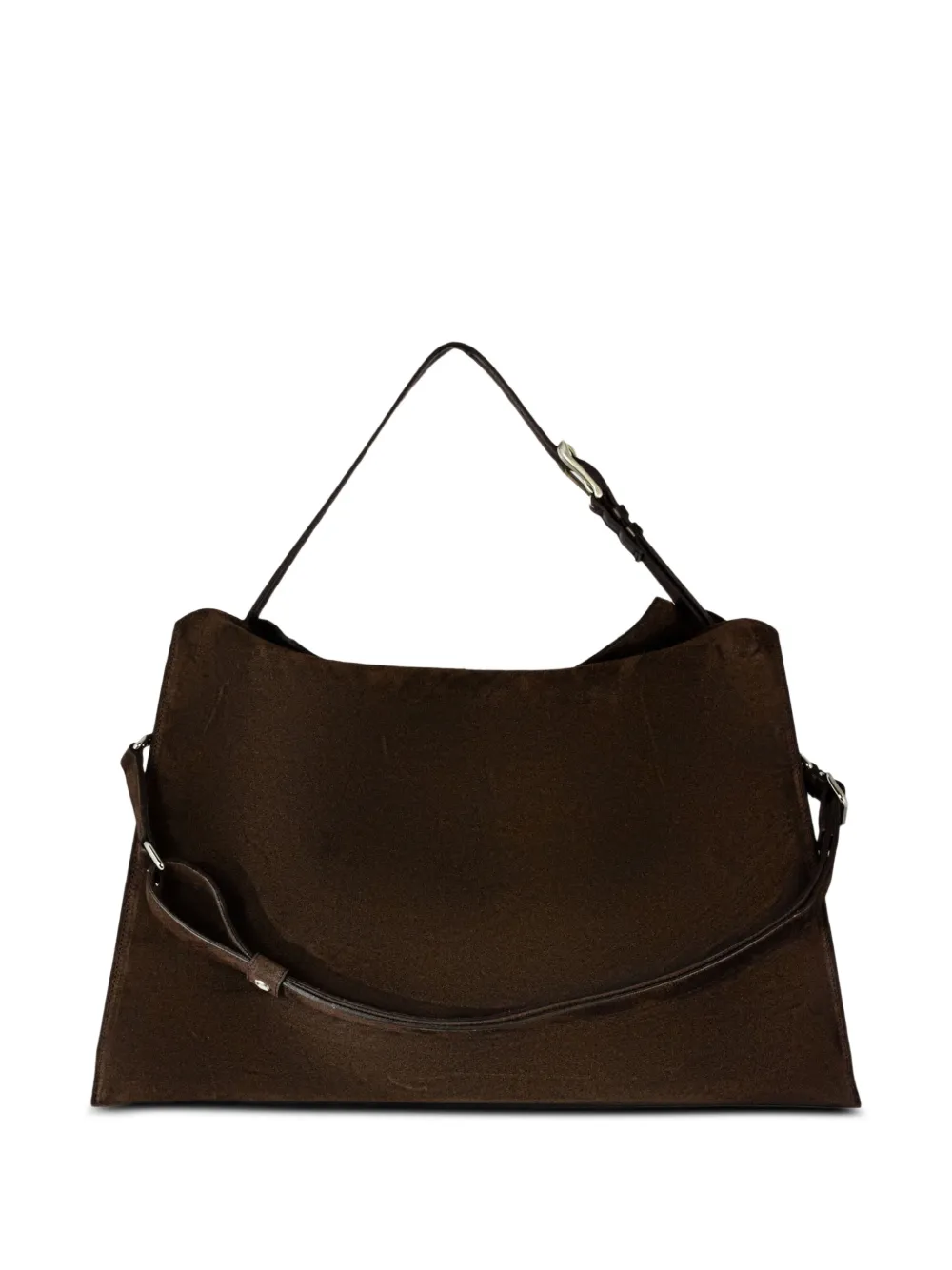 Orciani Trinity Peach suede large shoulder bag | Image 2