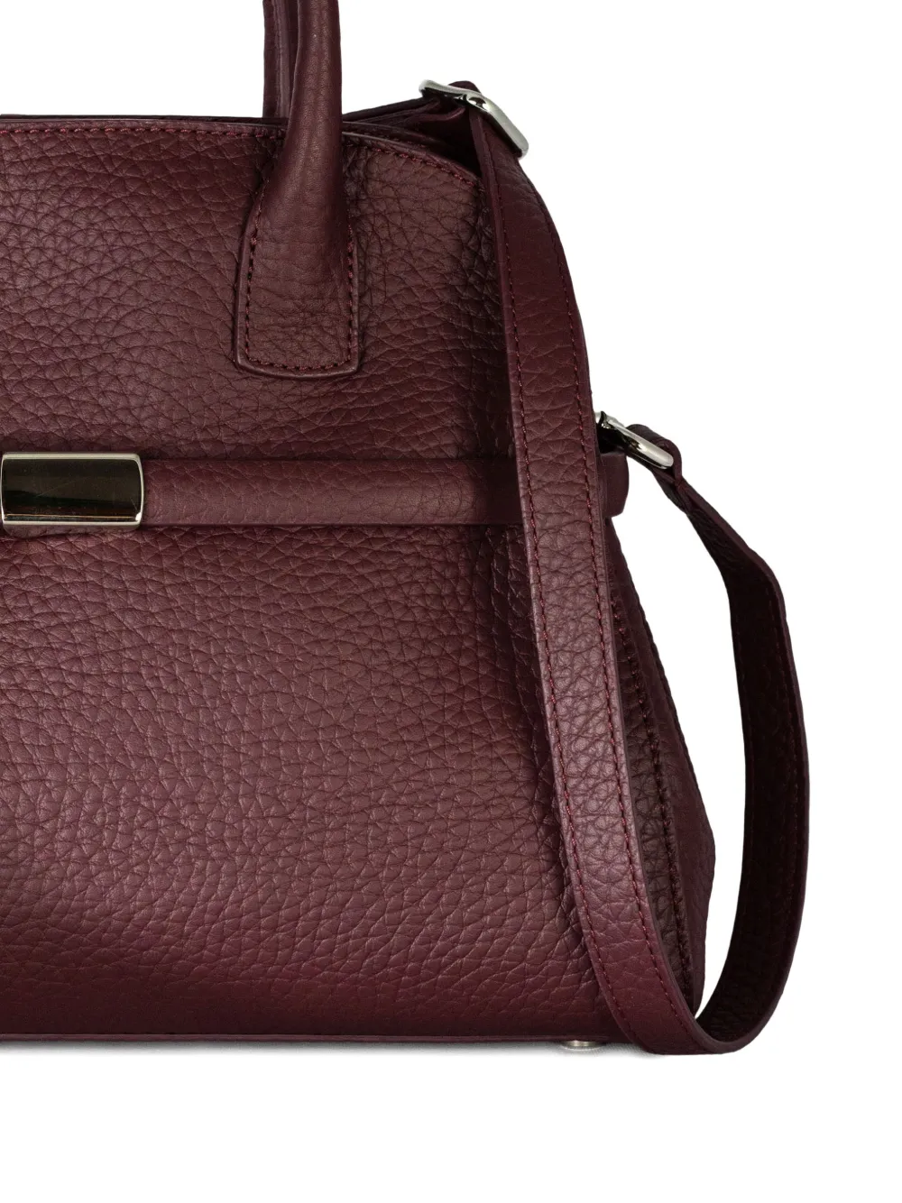 Orciani Aura Soft Double-handle Medium Tote Bag In Red