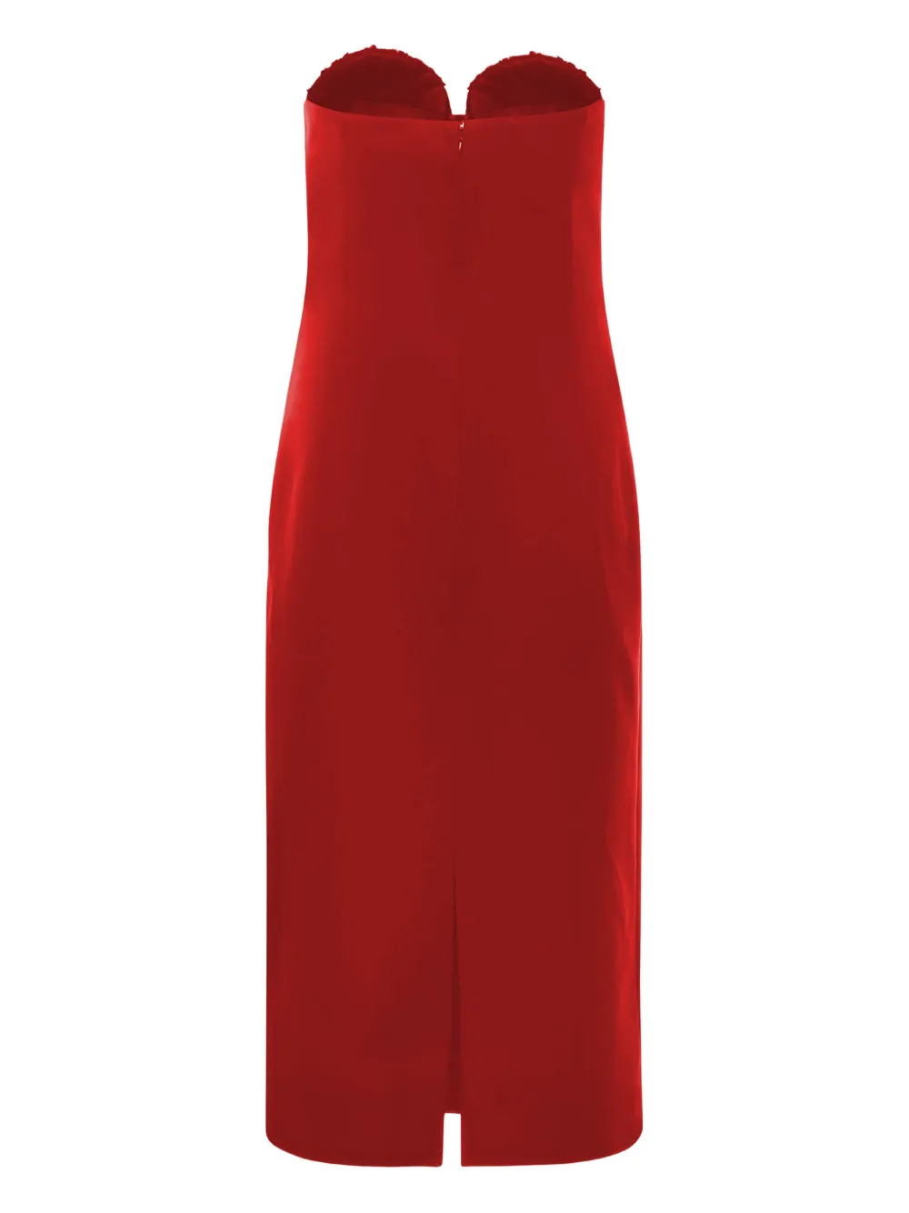 Genny sequin-embellishment strapless midi dress - Rood