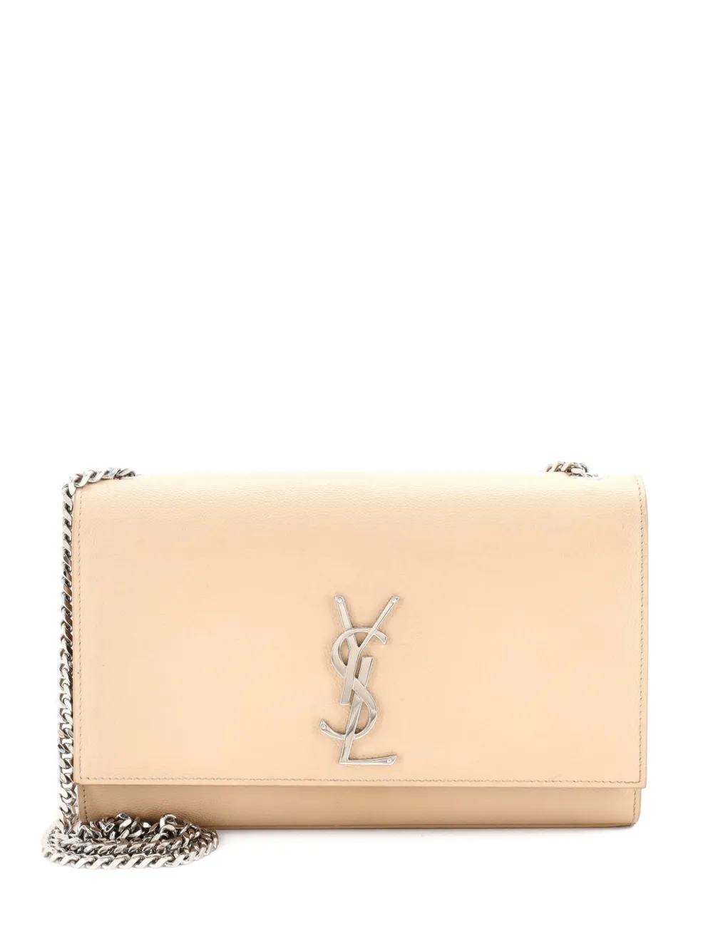 Saint Laurent Pre-Owned Classic Monogram Grainy Leather Medium crossbody bag - Toni neutri
