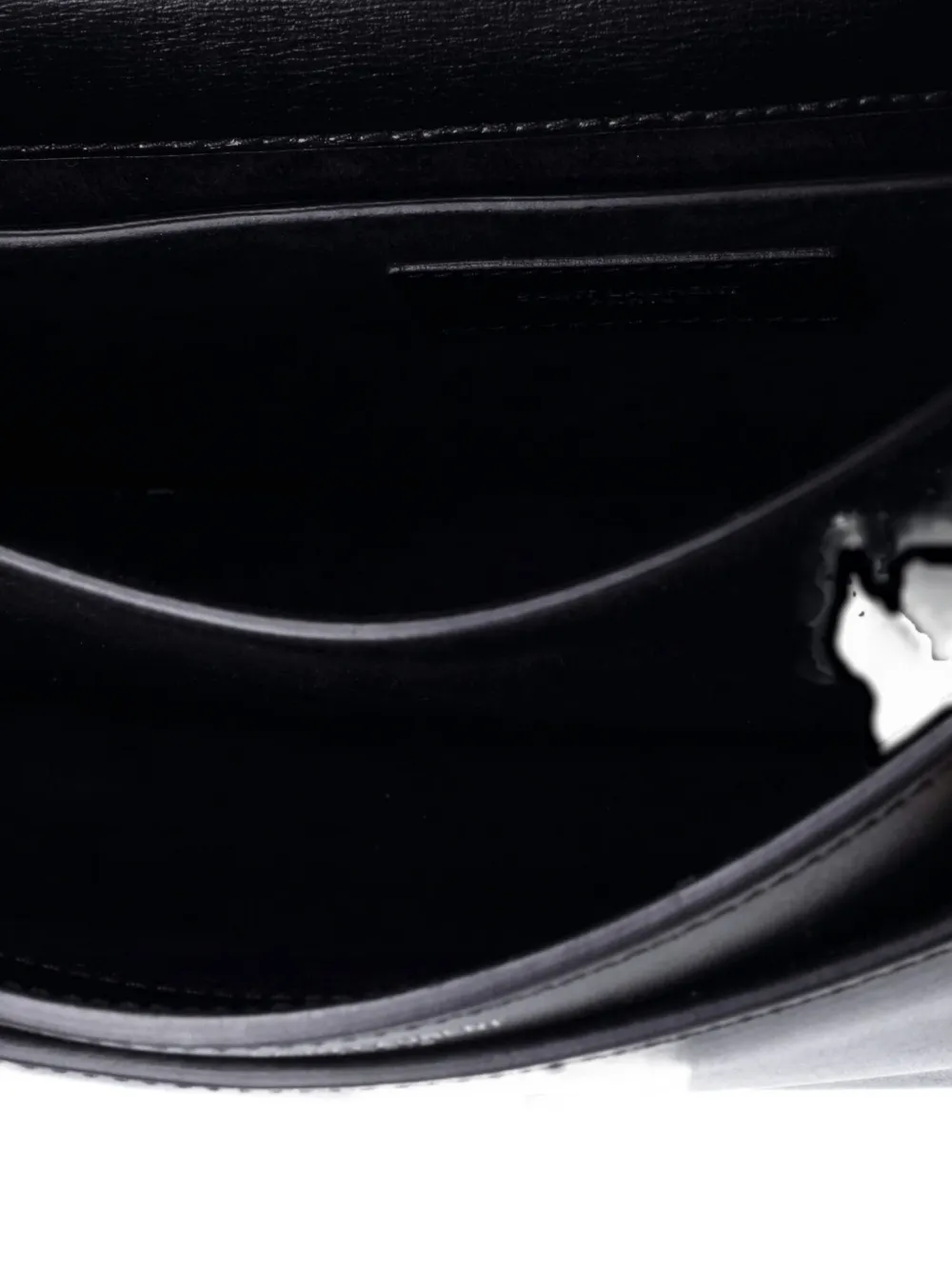 Pre-owned Saint Laurent Sunset Leather Medium Crossbody Bag In Black