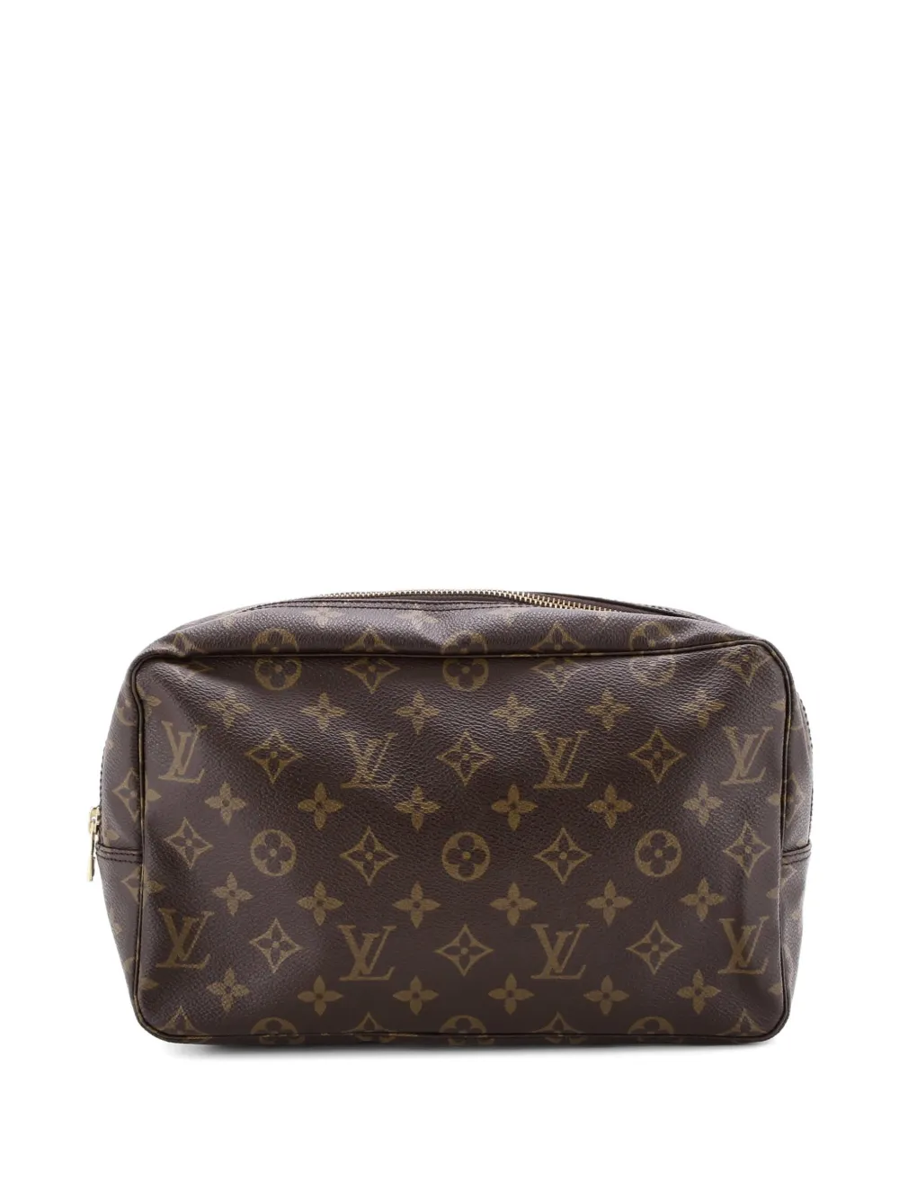Pre-owned Louis Vuitton Trousse Toiletry Monogram Canvas 28 Pouch In Brown