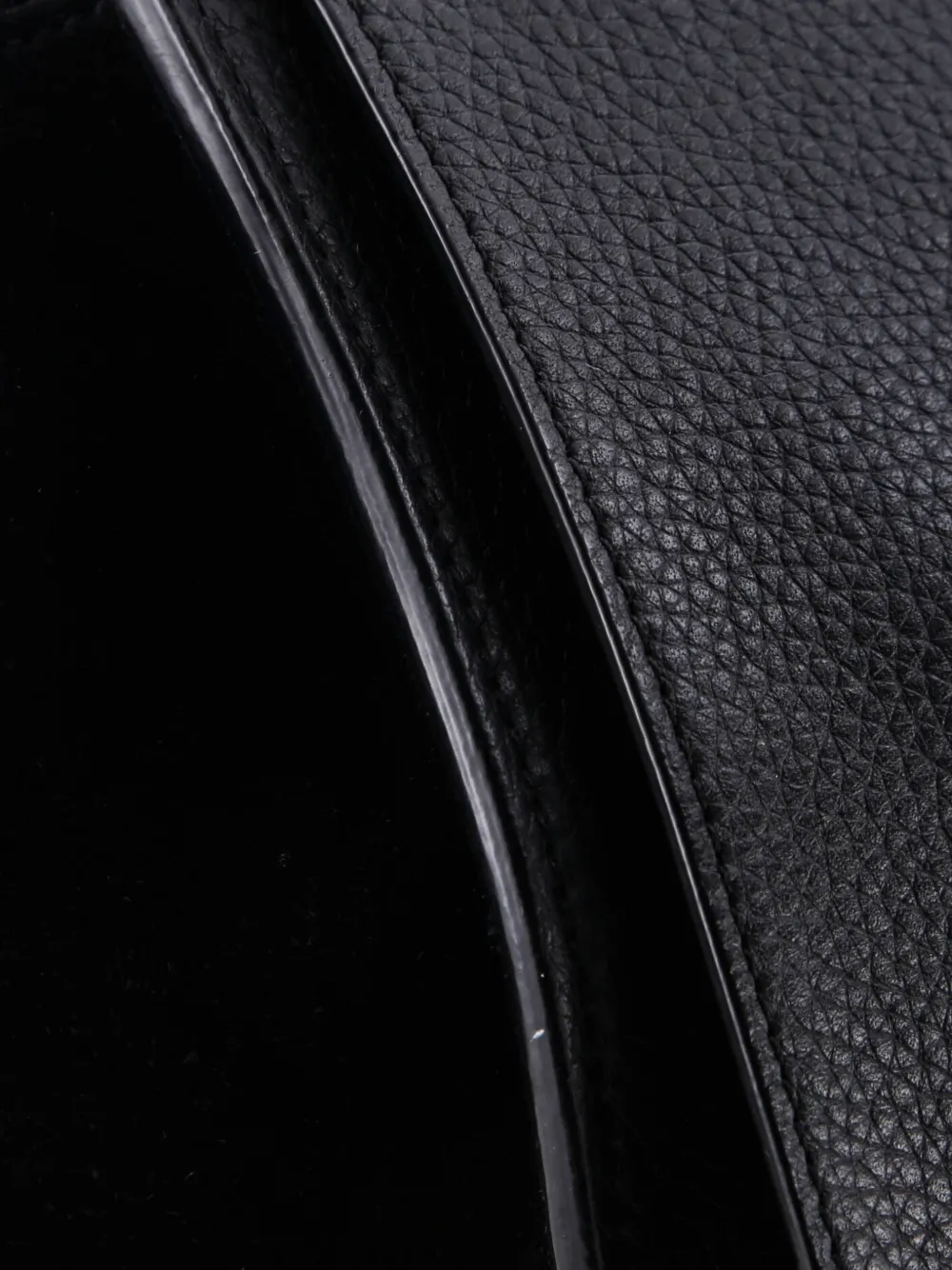 Pre-owned Celine Trapeze Bag Leather Small Satchel In Black