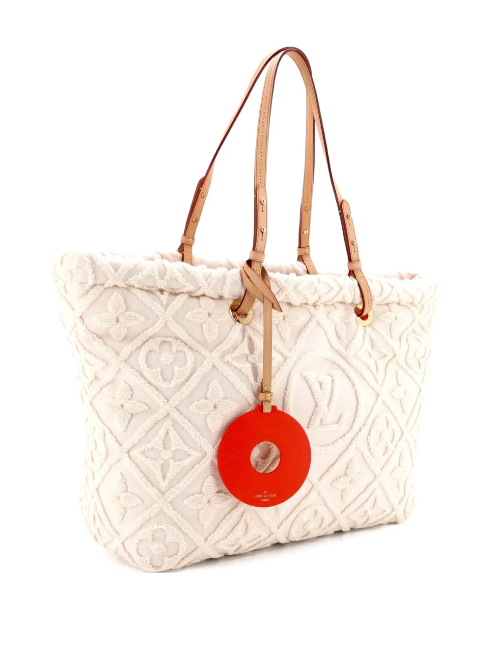 LOUIS VUITTON Pre-owned Lvacation By The Pool Monogram Cotton Tote Bag In Neutral