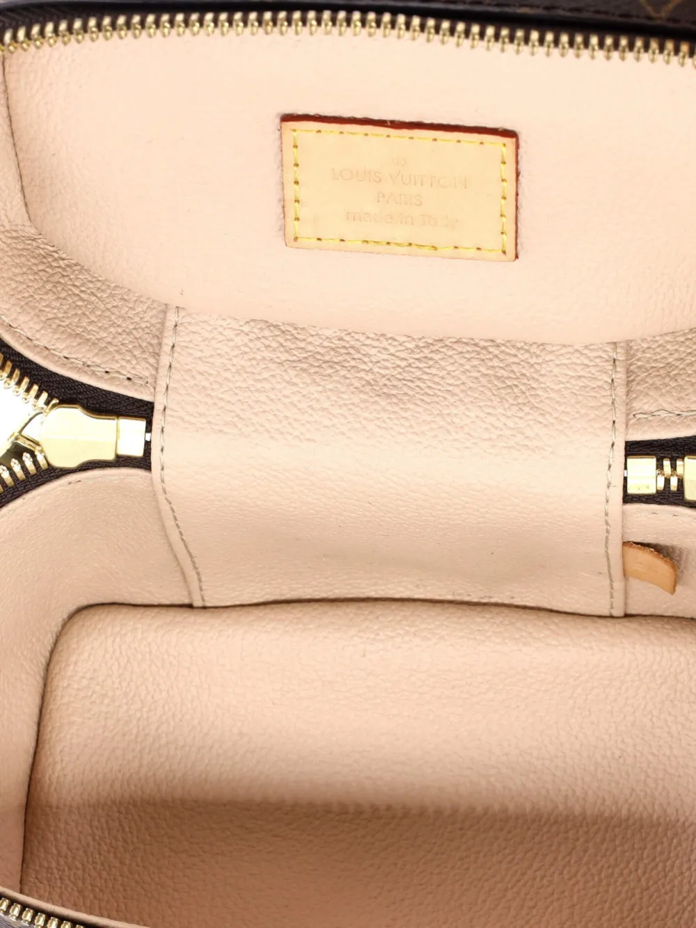 Pre-owned Louis Vuitton Nice Vanity Case Monogram Canvas Nano Pouch In Brown