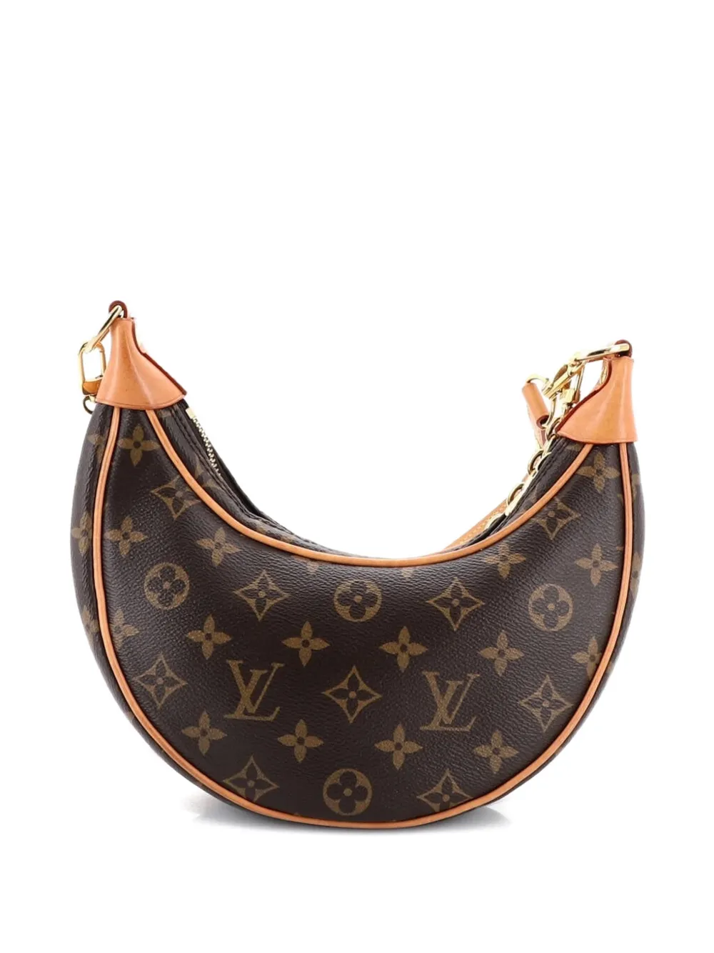 LOUIS VUITTON Pre-owned Loop Handbag Monogram Canvas Hobo Bag In Brown