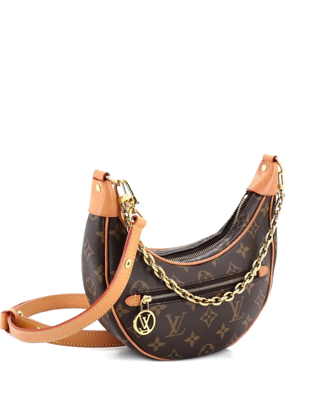 Click to view more detailed imagery on our partner's website Pre-owned Louis Vuitton Loop Handbag Monogram Canvas Hobo Bag In Brown