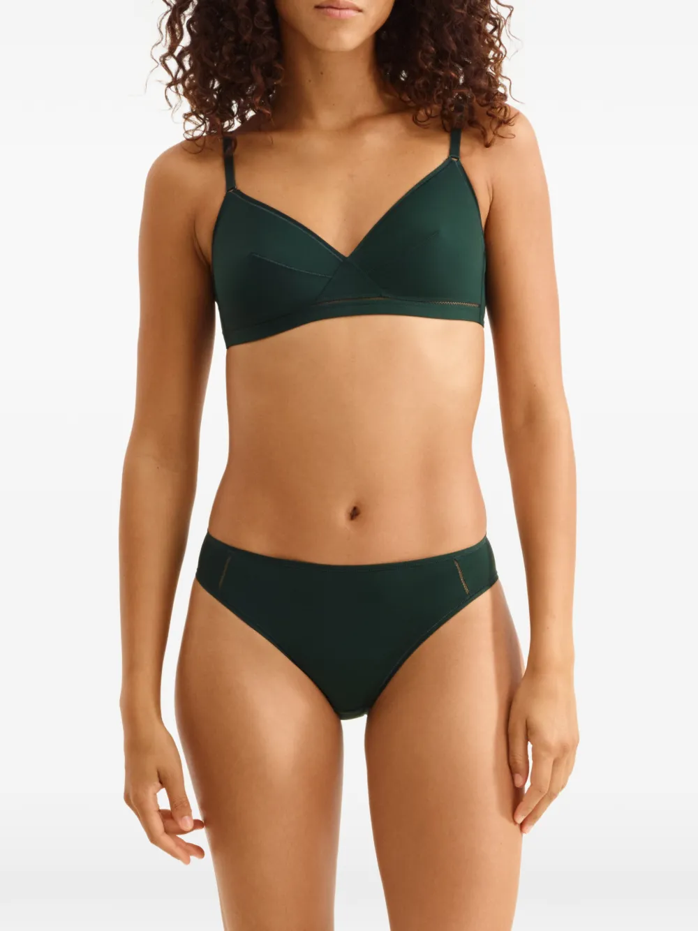 ERES Lydia Soyeuse draadloze triangel bh Groen