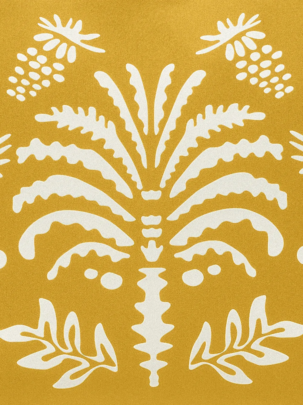 ERES Sun Point Mahar clutch met bloemenprint Geel