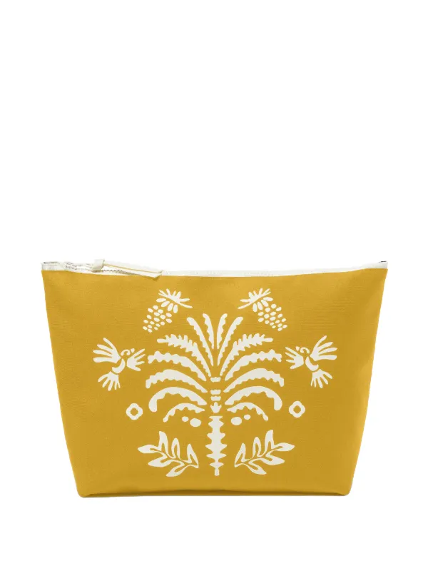 Eres Floral-print Clutch Bag in Yellow