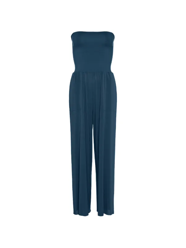 Eres Dao Wide-leg Jumpsuit in Blue