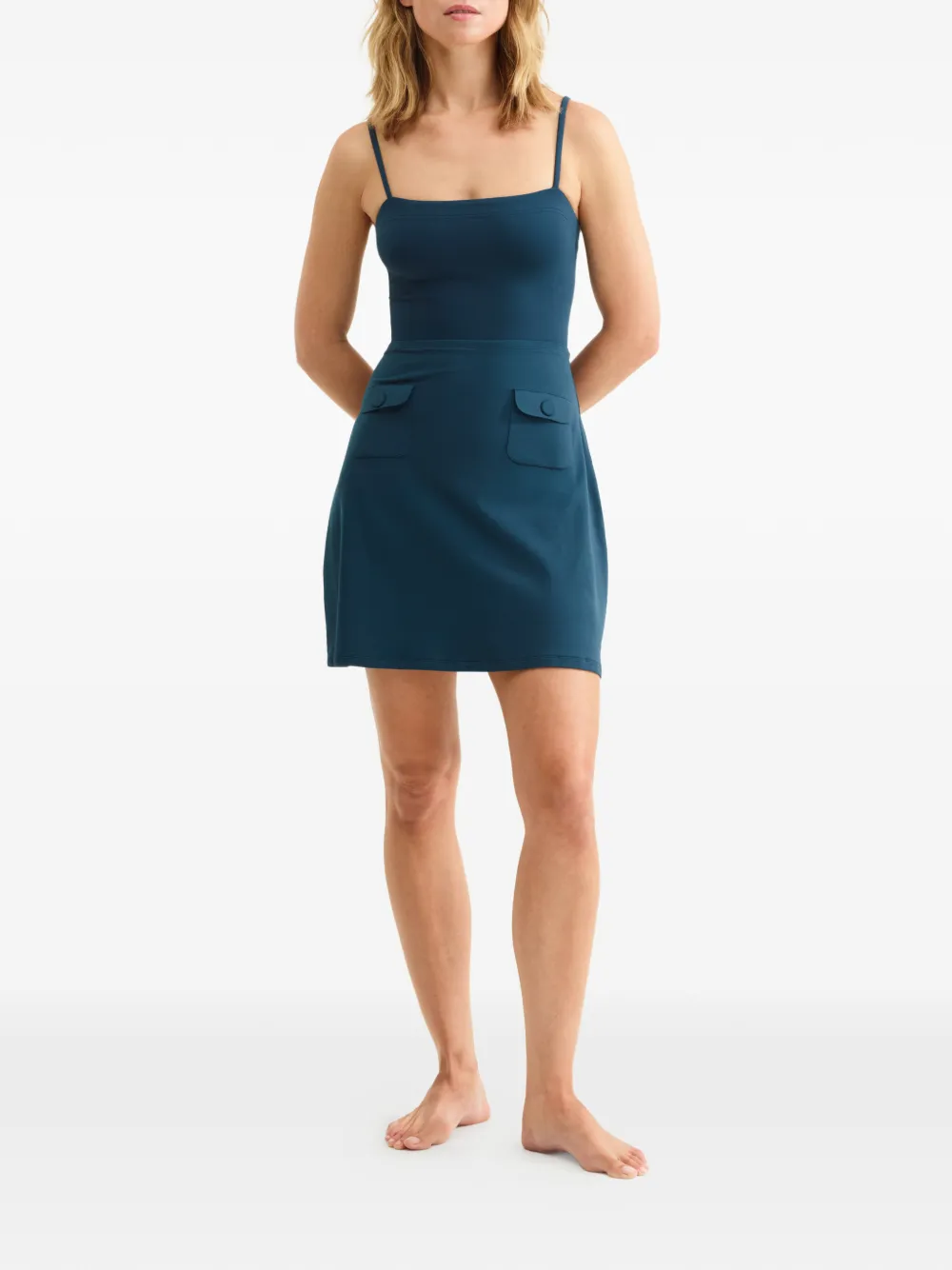  Eres A-line Midi Skirt - Blue 