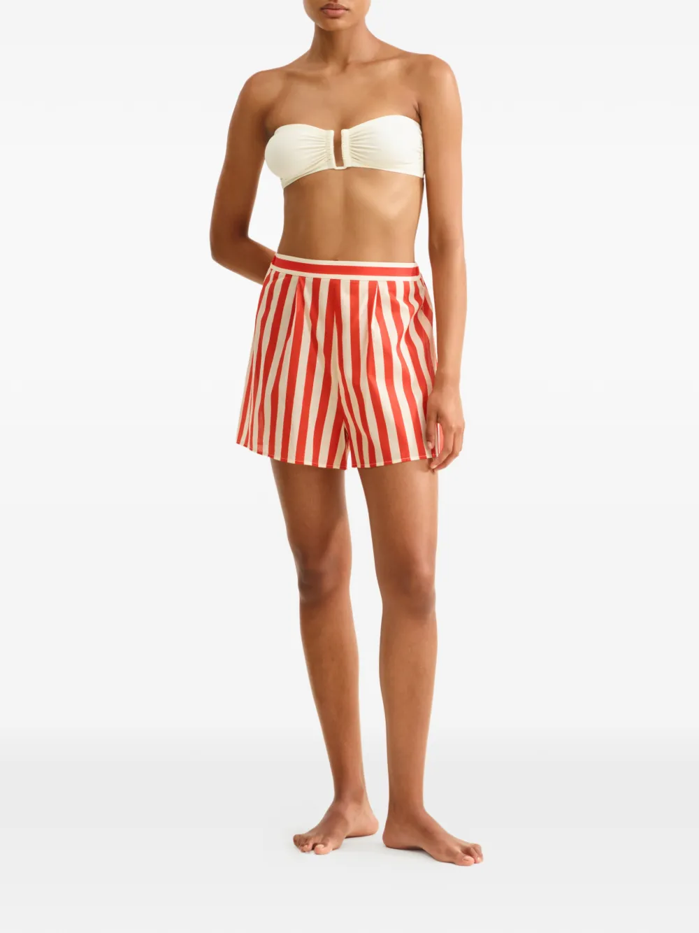  Eres Striped Shorts - Red 