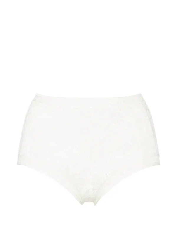 Eres Volute High-waisted Lace Briefs in White