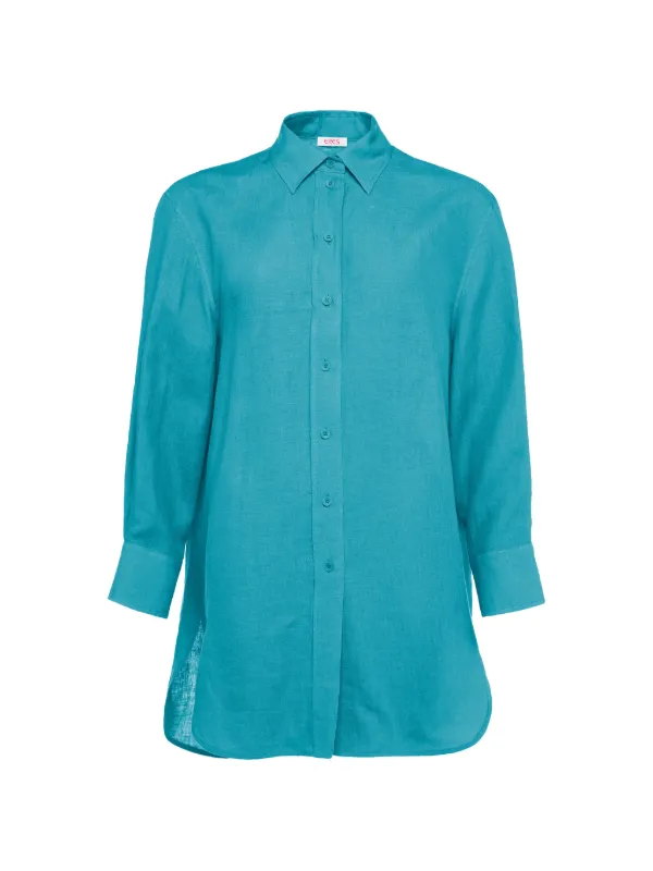 Eres Long Sleeve Shirt in Blue