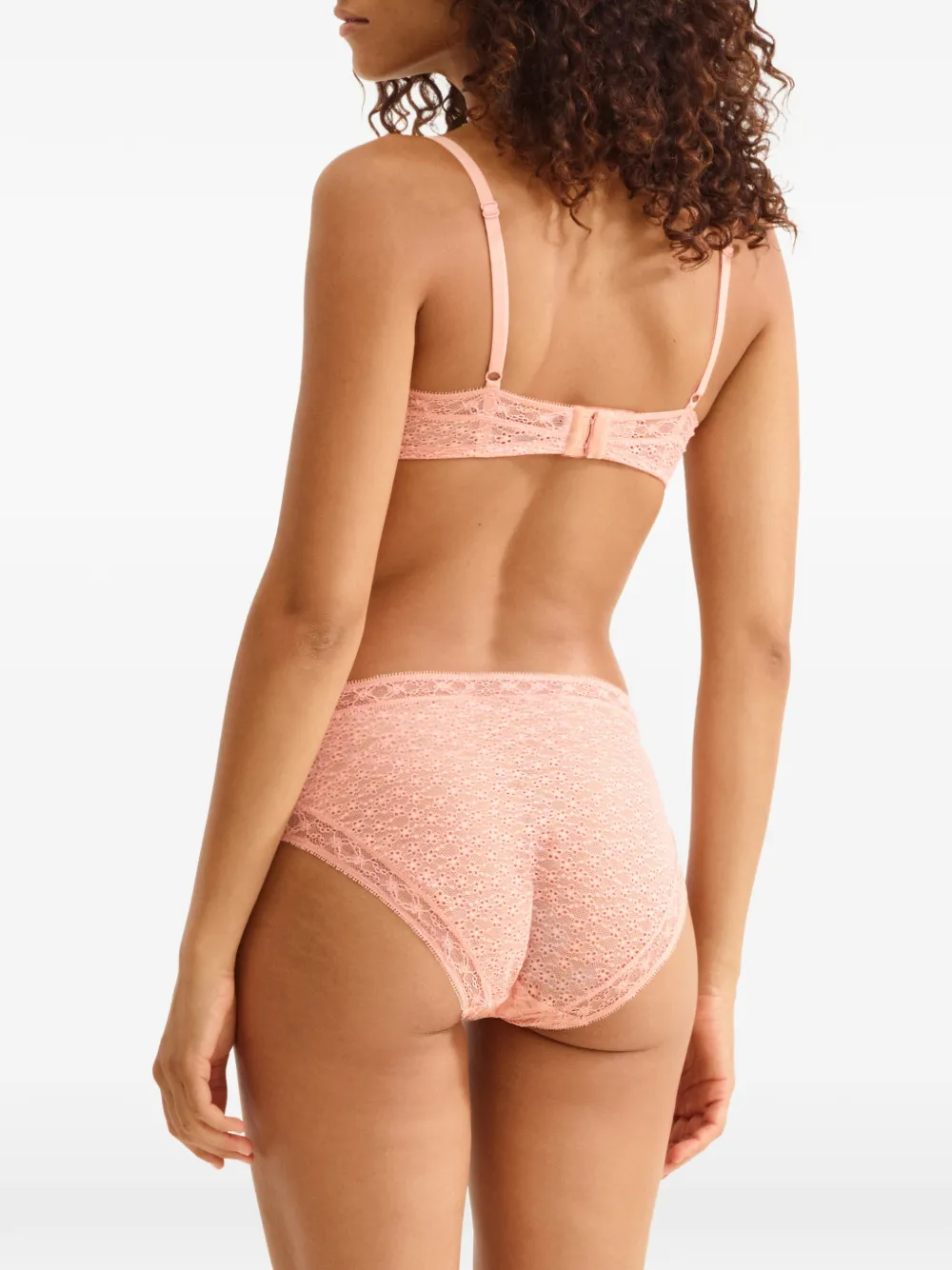 ERES Aérienne slip met bloemenkant Roze
