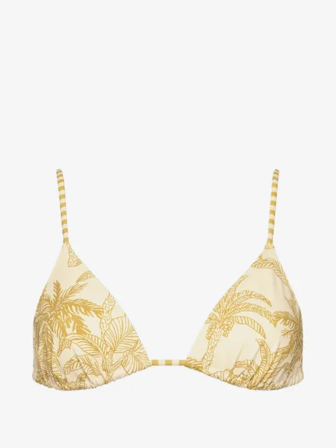 ERES haut de bikini Hamac à imprimé palmier et bonnets triangles