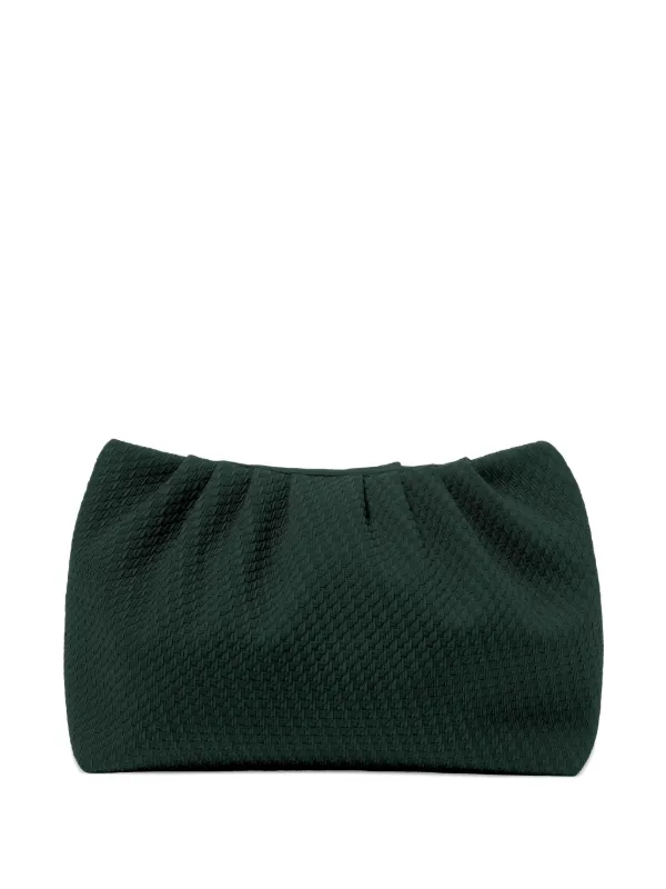 Eres Geometric-pattern Clutch Bag in Green