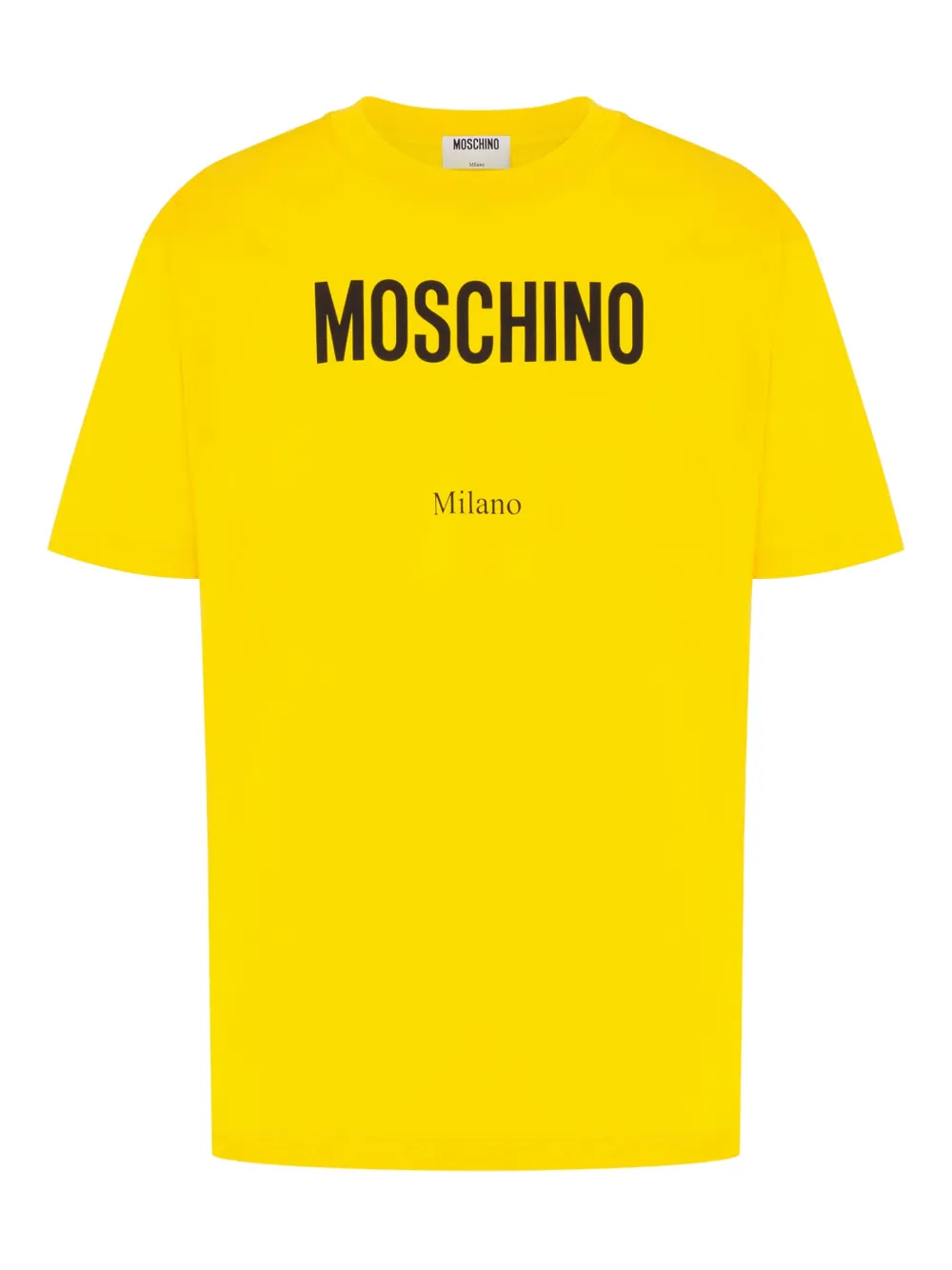 Moschino logo-print T-shirt - Giallo
