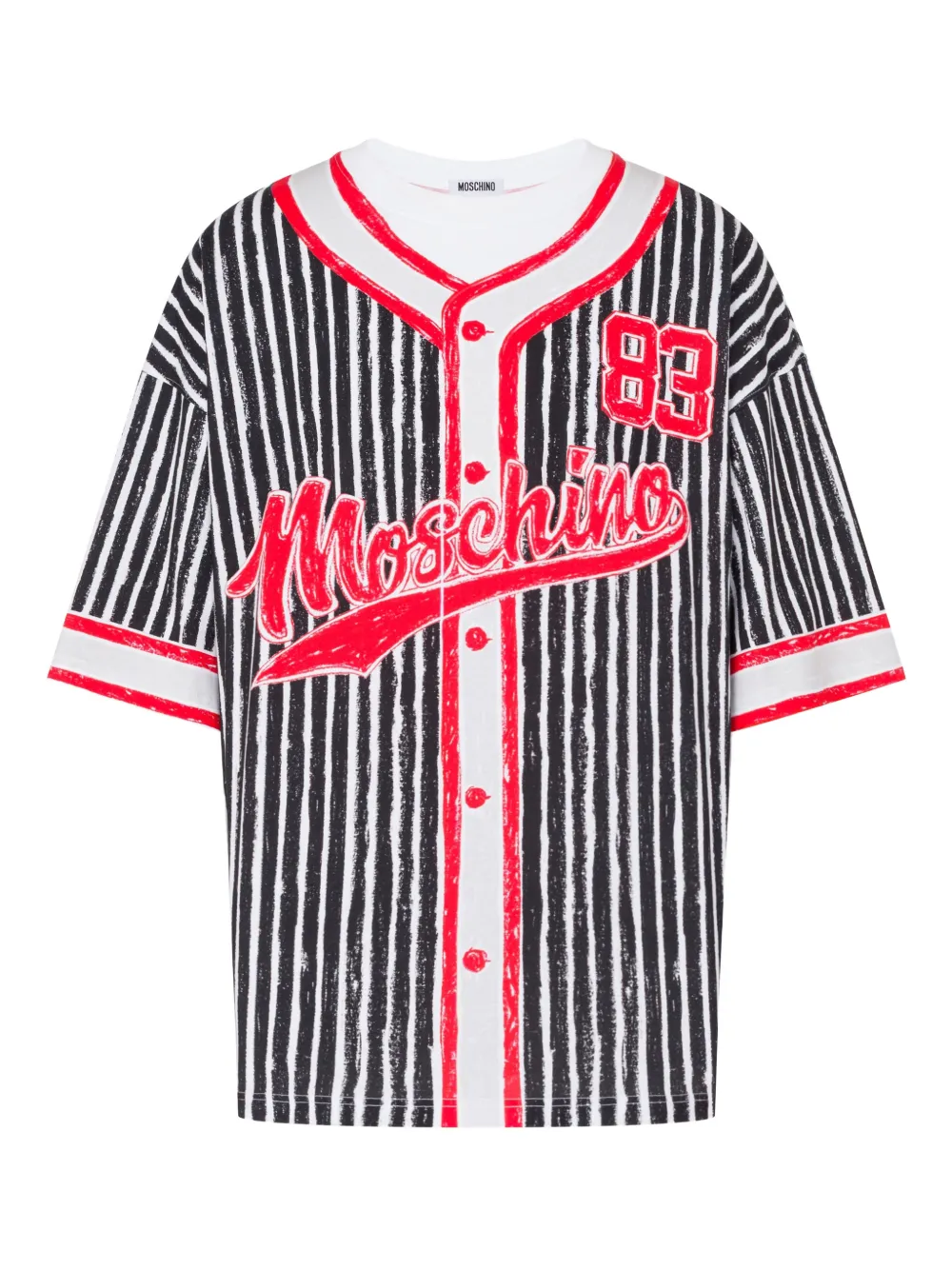 Moschino sudadera a rayas estampadas | negro | Image 1