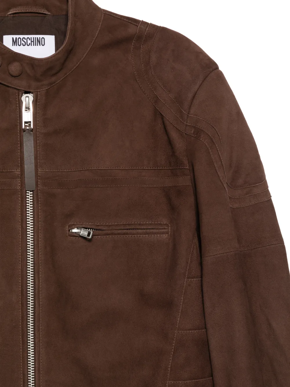  Moschino Biker Jacket - Brown 