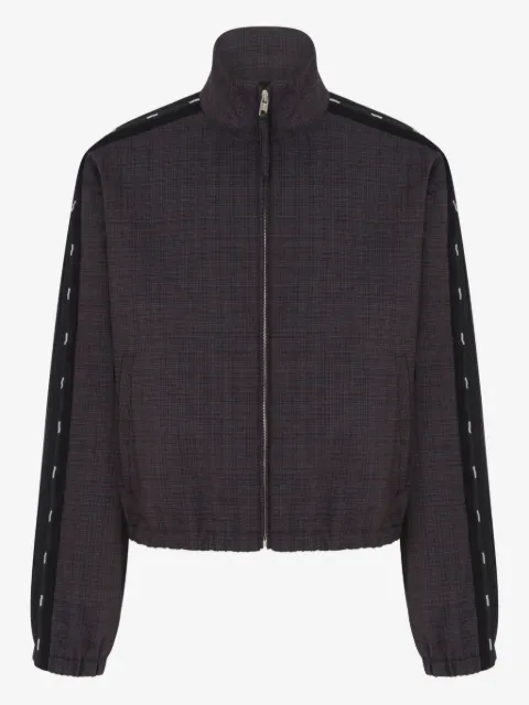 Moschino strip-detail bomber jacket