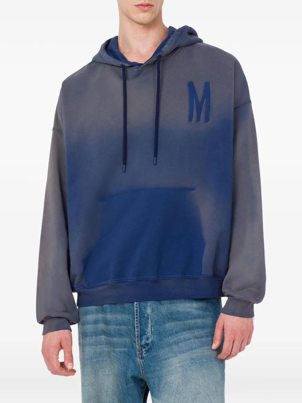  Moschino Gradient-effect Hoodie - Blue 