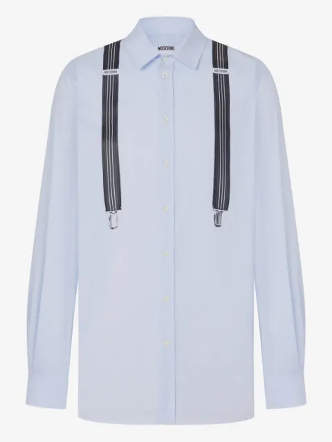 Moschino camisa con tirantes estampados