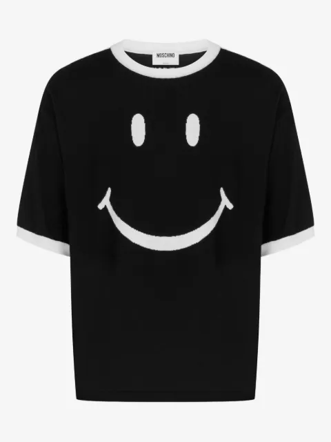 Moschino smiley intarsia T-shirt