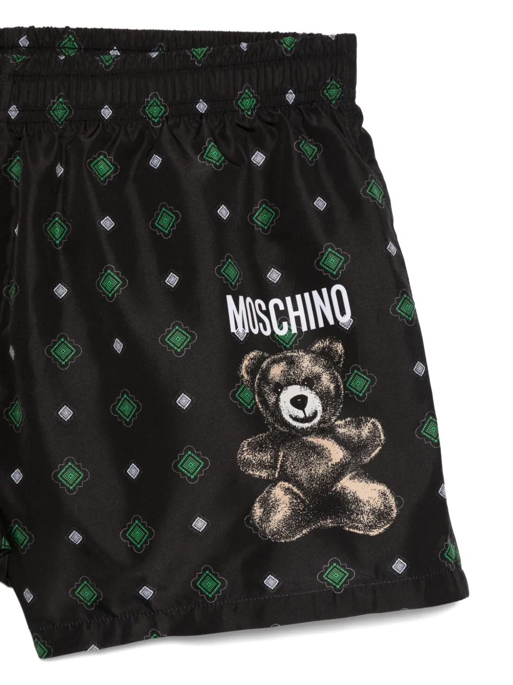  Moschino Elasticated Swim Shorts - Black 