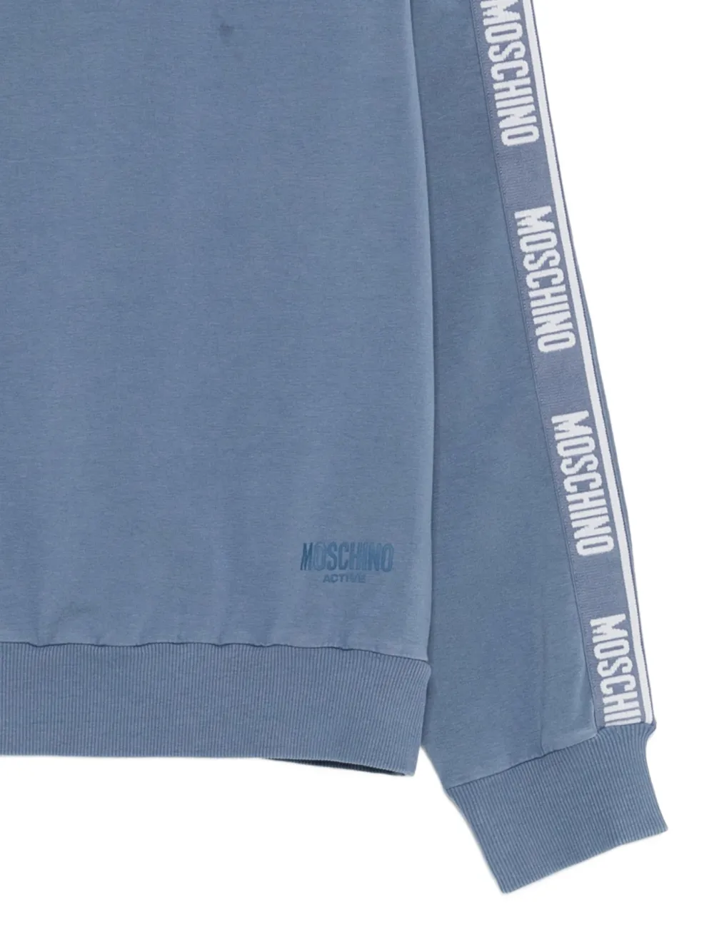 Moschino Sweater met logo Blauw