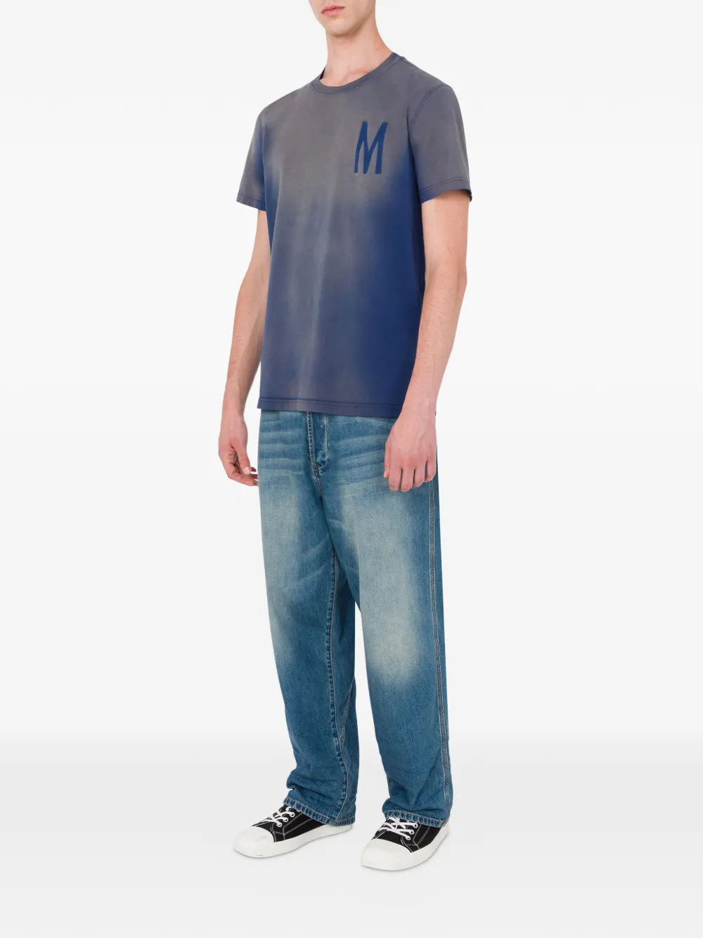 Moschino blue cotton T-shirt - Blauw