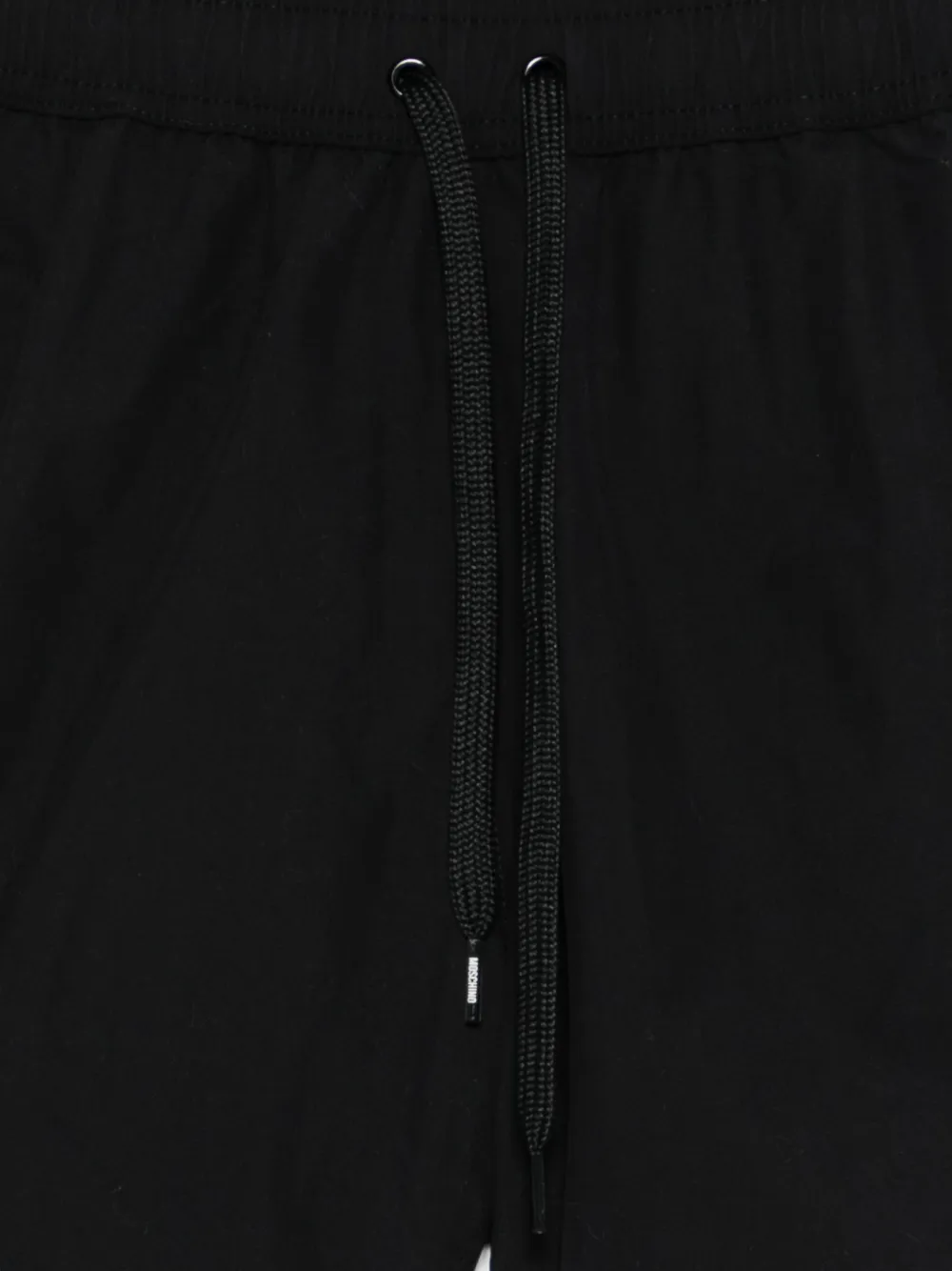  Moschino Drawstring Logo Swim Shorts - Black 