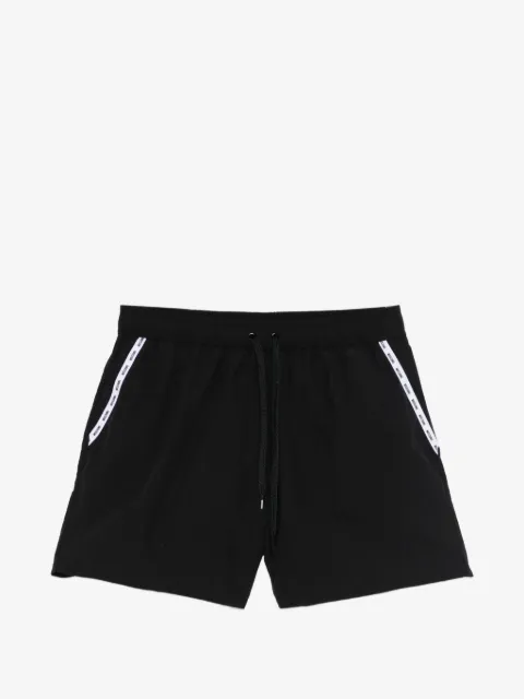 Moschino shorts de playa con cordones en la pretina