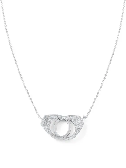 LB Exclusive handcuff-pendant diamond necklace