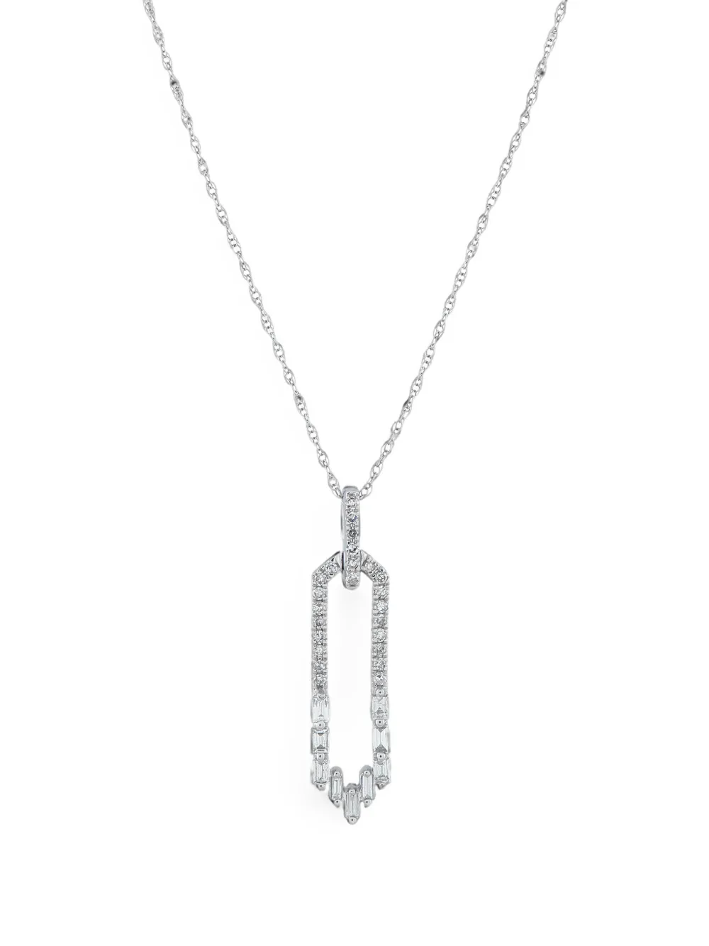 LB Exclusive 14K white gold diamond necklace - Argento