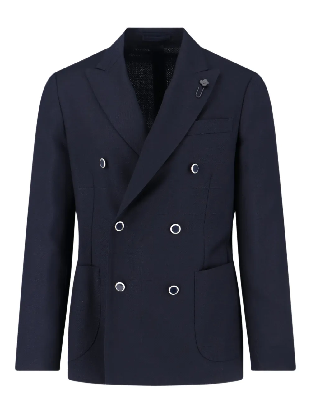 Lardini wool double-breasted blazer | azul | Image 1