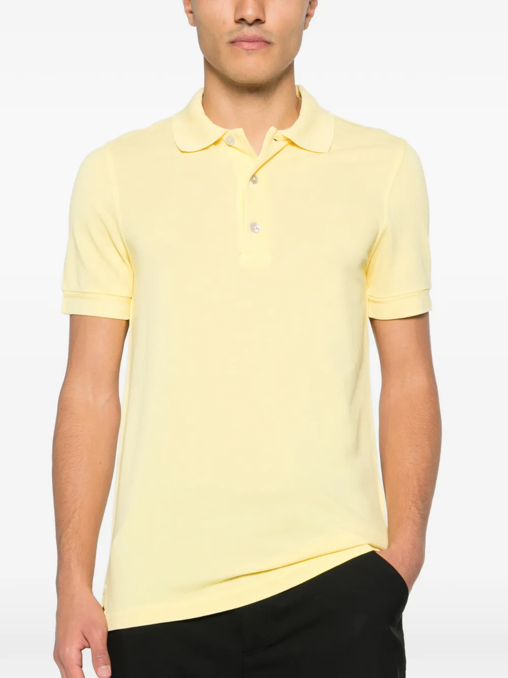 TOM FORD Poloshirt met knopen Geel